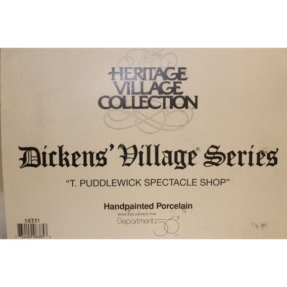 Dept 56 Dickens Village  T. Puddlewick Spectacle Shop - Picture 7 of 7